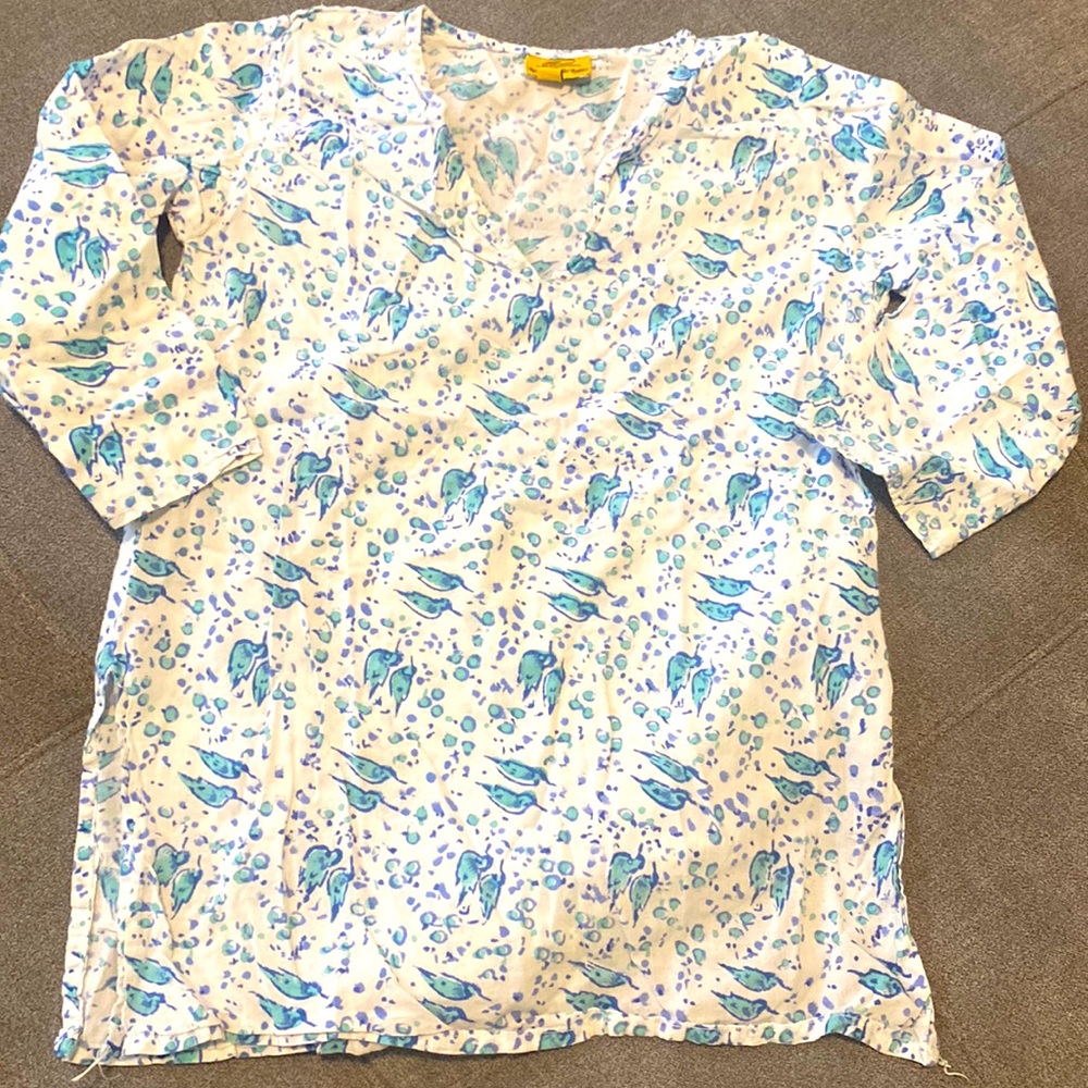 ROBERTA ROLLER RABBIT Bluebirds Swim Coverup - 4T